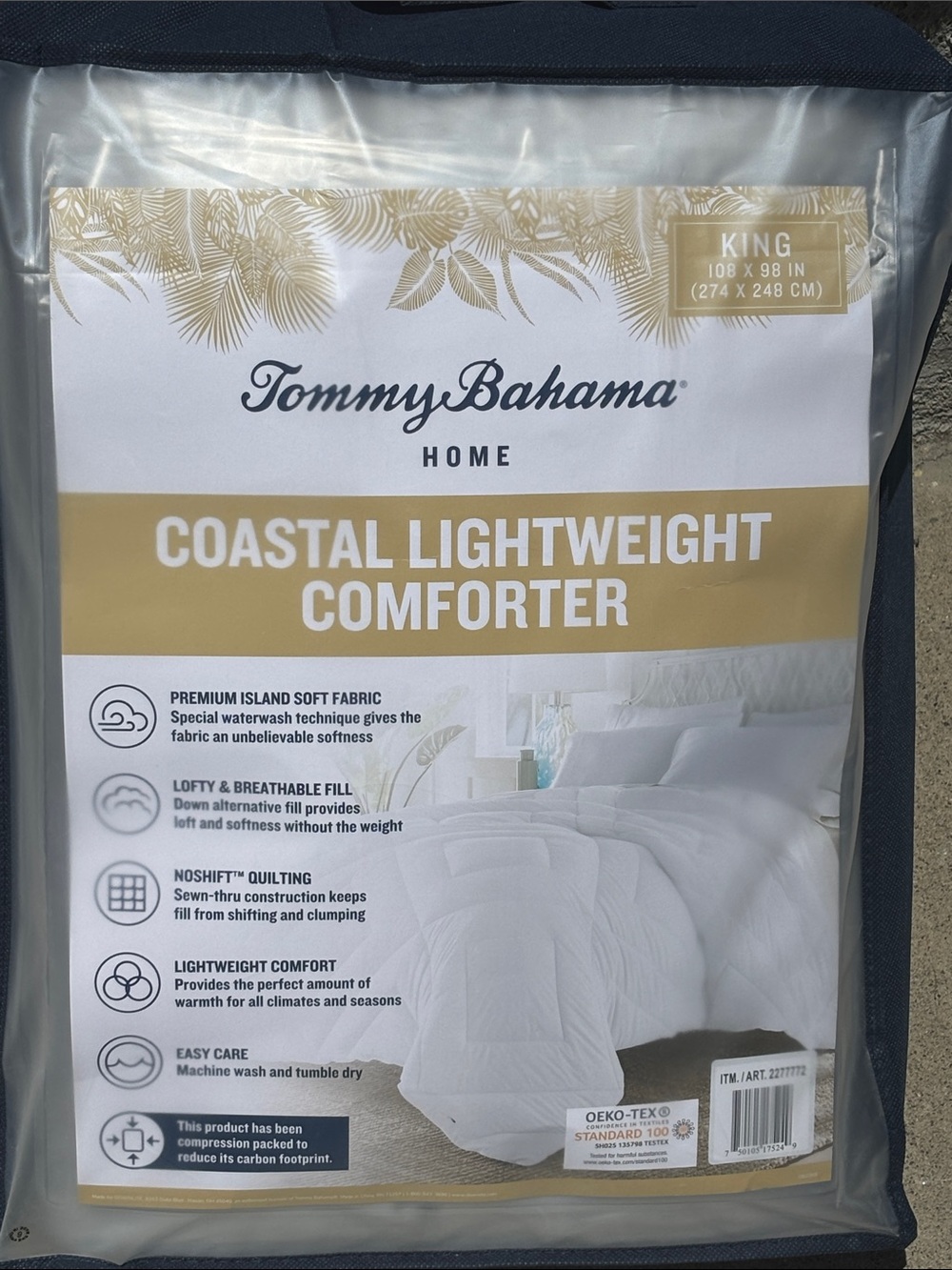 Tommy Bahama Coastal Lightweight Comforter - Grey (King)